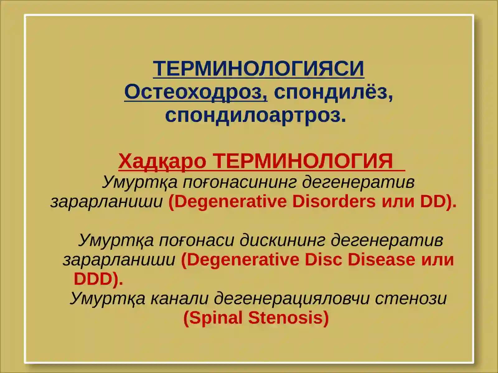 Умуртқа поғонаси остеохондрози 4