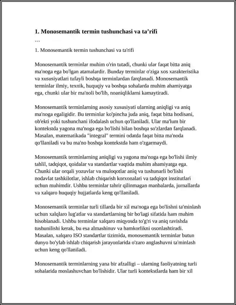 TERMINLARNING MONOSEMANTIK XARAKTERI 4