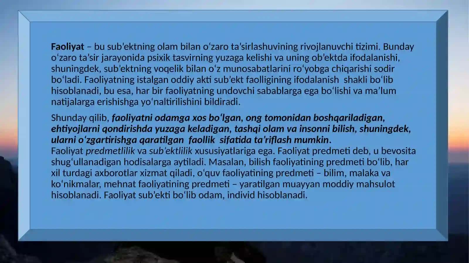 Faollik va motiv. Kreativlik ijodiy qobilyat va individual xususiyatlar o'rtasidagi bog'liqlik 4