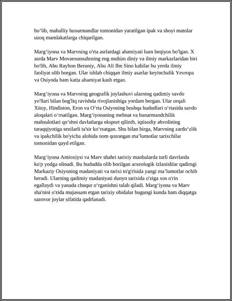 MARG'IYONA ANTIOXIYSI-MARV SHAHRI 4