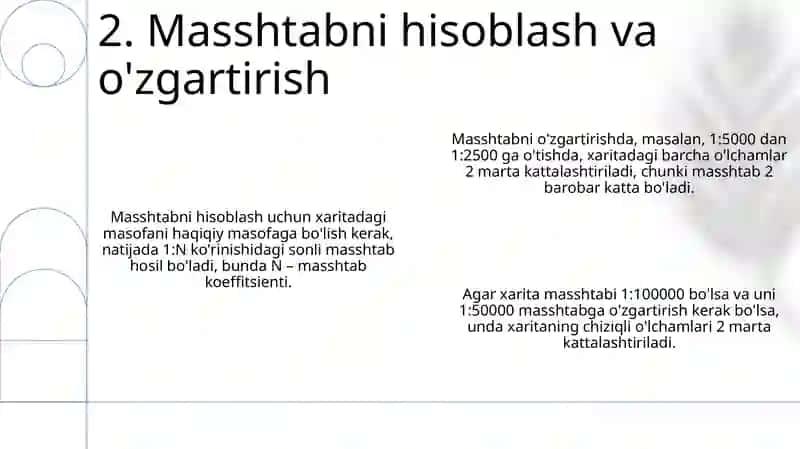 Masshtablar va xaritalar 4