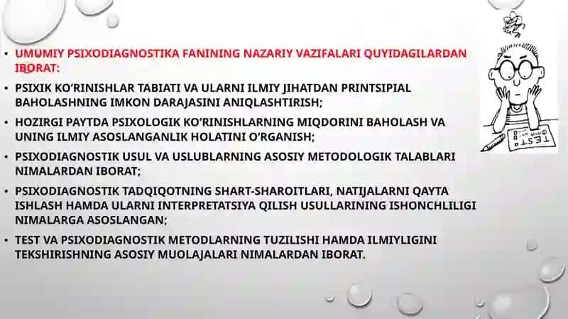 PSIXODIAGNOSTIKAVA EKSPERIMENTAL PSIXOLOGIYA FANSIFATIDA 4