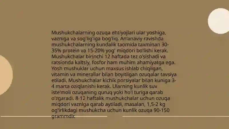 Mushukchalar uchun omuxta yem maxsulotlari 4