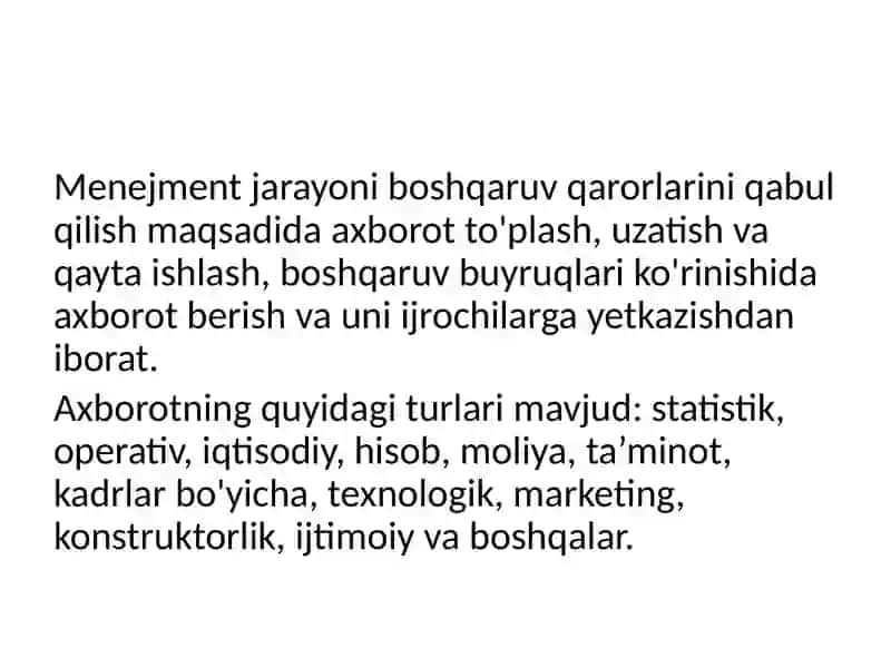 Avtomatlashtirilgan axborot tizimlari 4