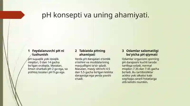Kislota asosli muvozanat. Bufer sistemalar 4