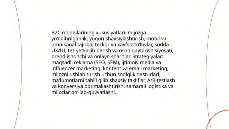 Raqamli iqtisodiyotda elektron tijorat modellari 4