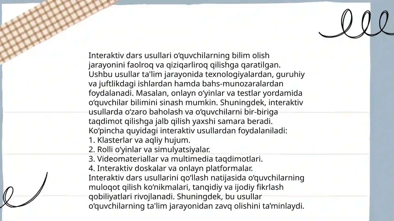 Ta'lim Metodlari 4
