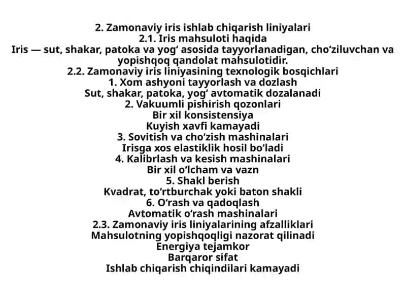 Zamonaviy konfet ishlab chiqarish liniyalari 4
