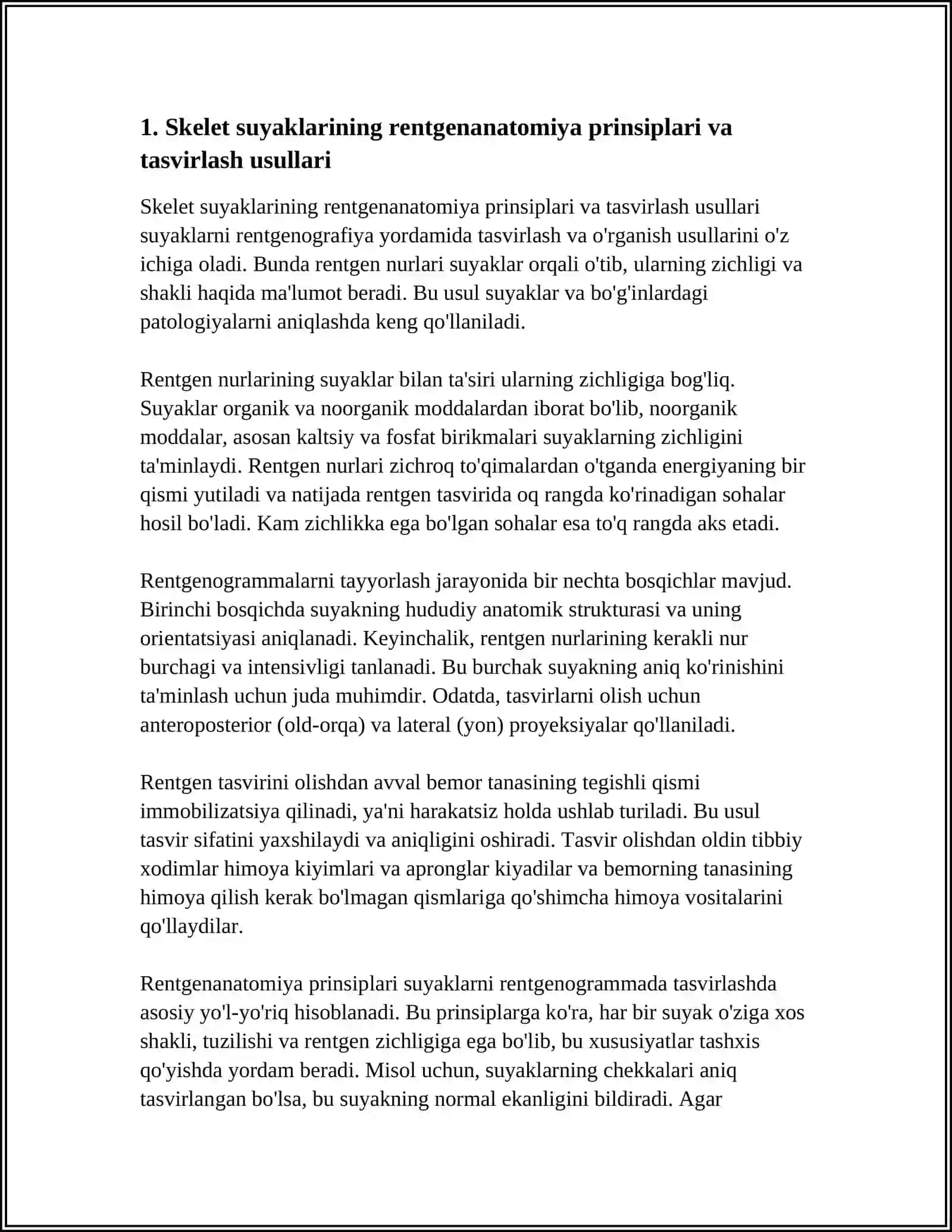 SKELET SUYAKLARINING RENTGENANATOMIASI 4
