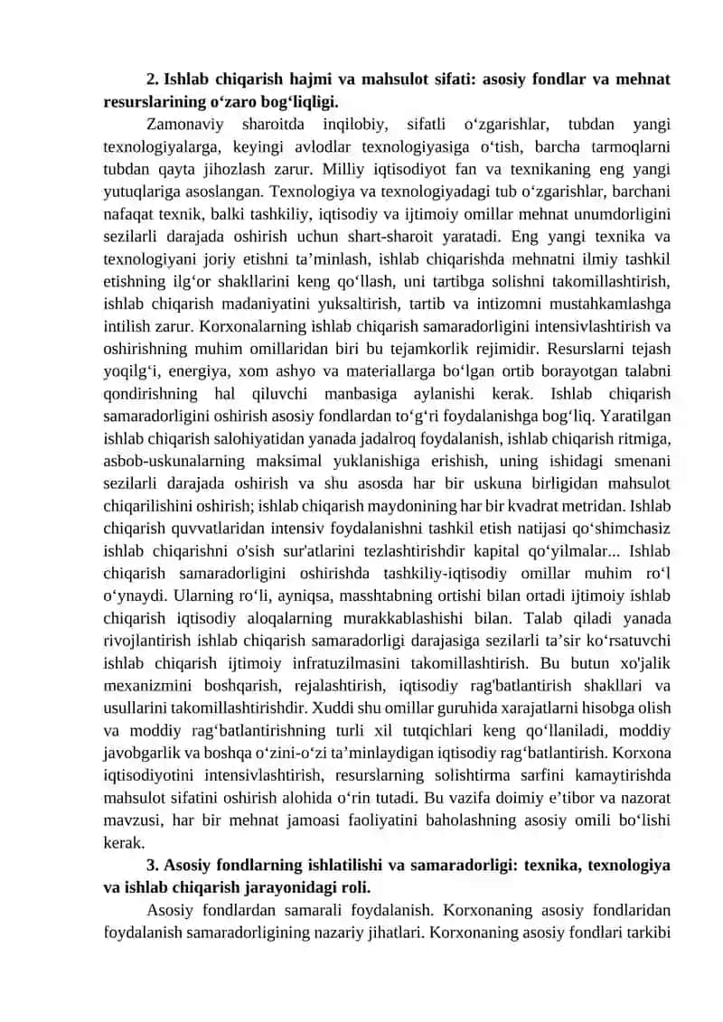 Sanoat ishlab chiqarishning asosiy fondlari va ishlab chiqarish 4