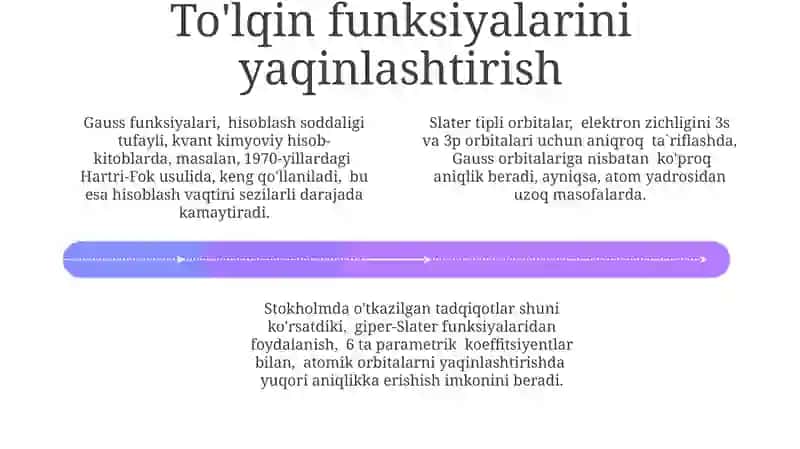Slayter va Gaus orbitallar 4