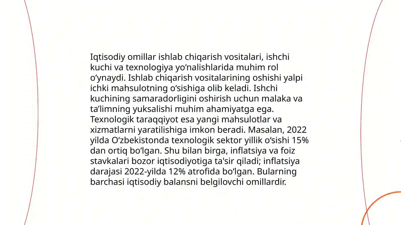 O’zbekiston Respublikasi to lov balansi va uni belgilovchi omillar 4