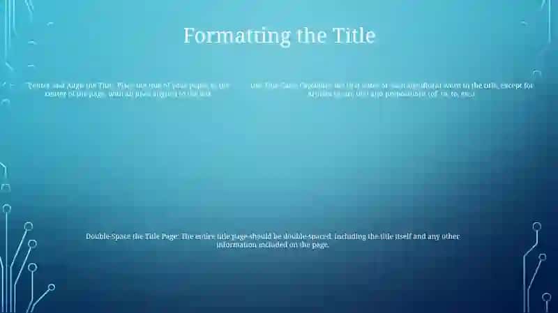 APA Style Title Page Formatting 4