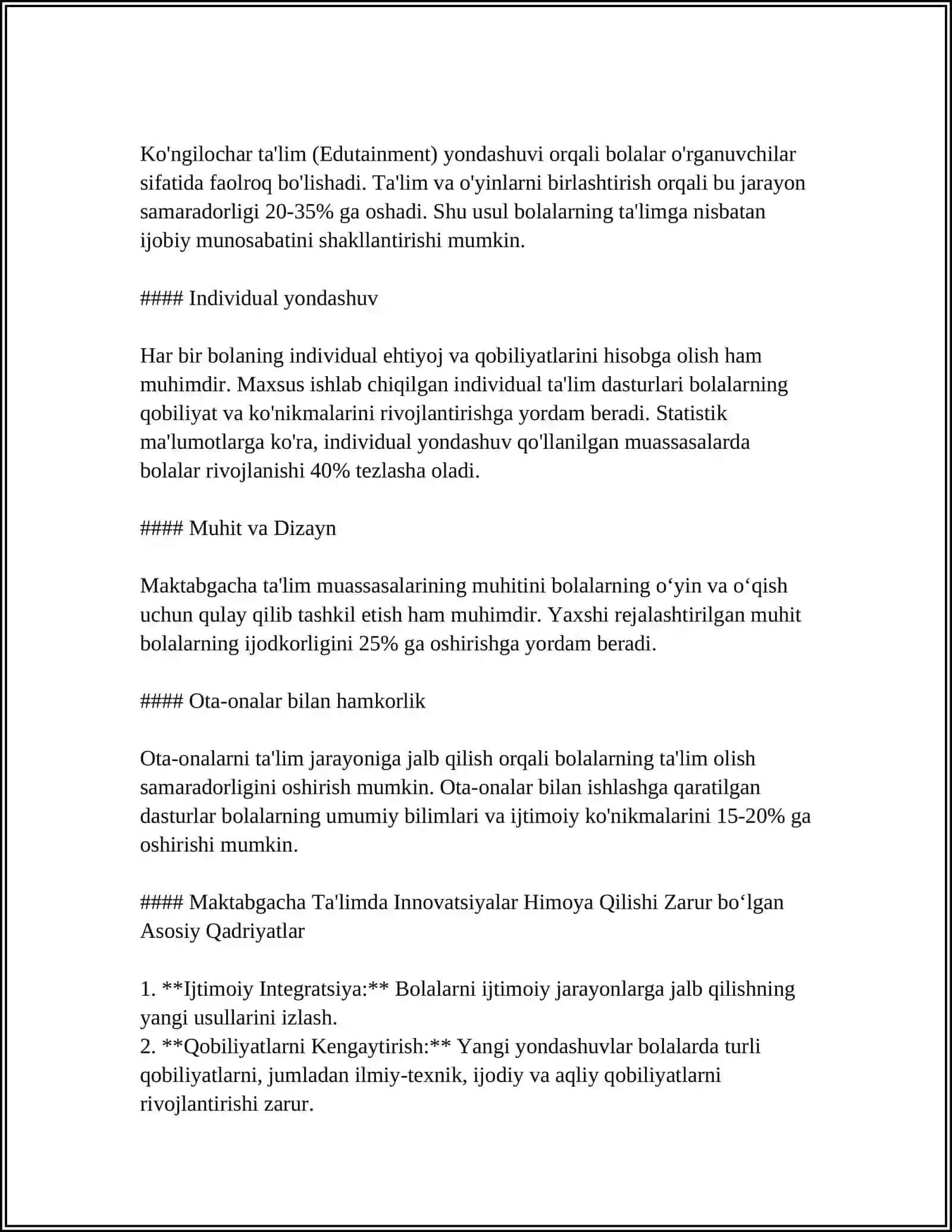MAKTABGACHA TA'LIMDA INNOVATSIYA YONDASHUVLARI 4