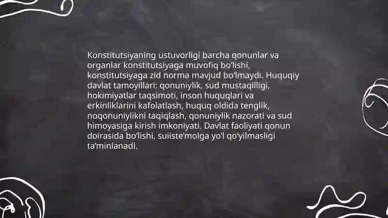 Konsitutsiya huquqiy davlat va baxtiyor jamiyat poydevori 4