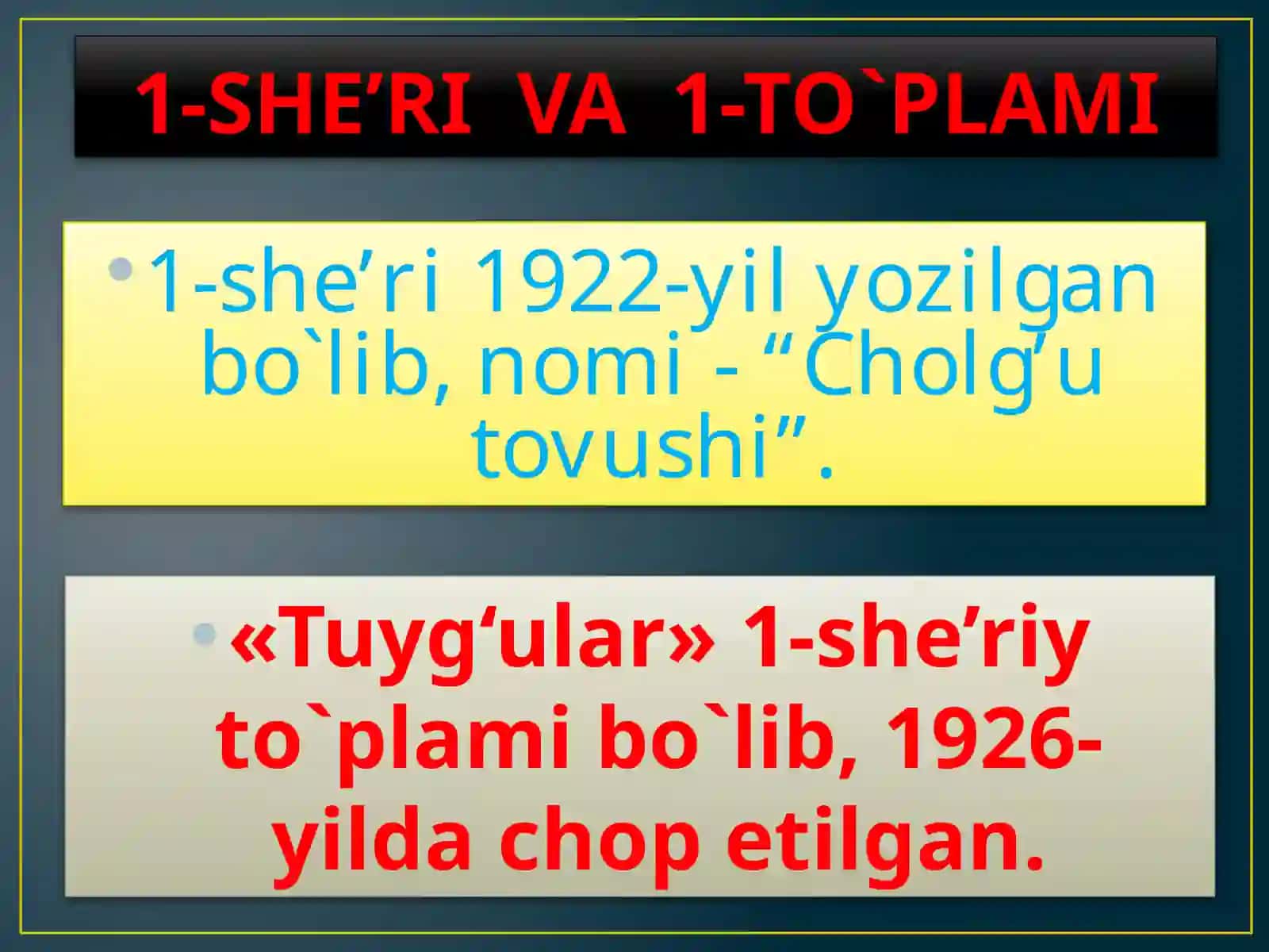 5-sinf Adabiyot fanidan Oybek Fanorchi ota hikoyasi dars taqdimoti 4