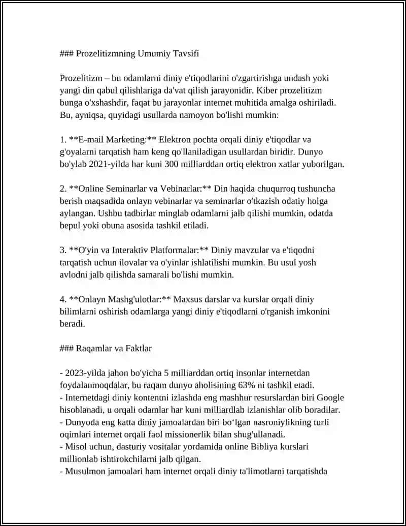 Kiber Makonda Missionerlik va Prozelitizm 4