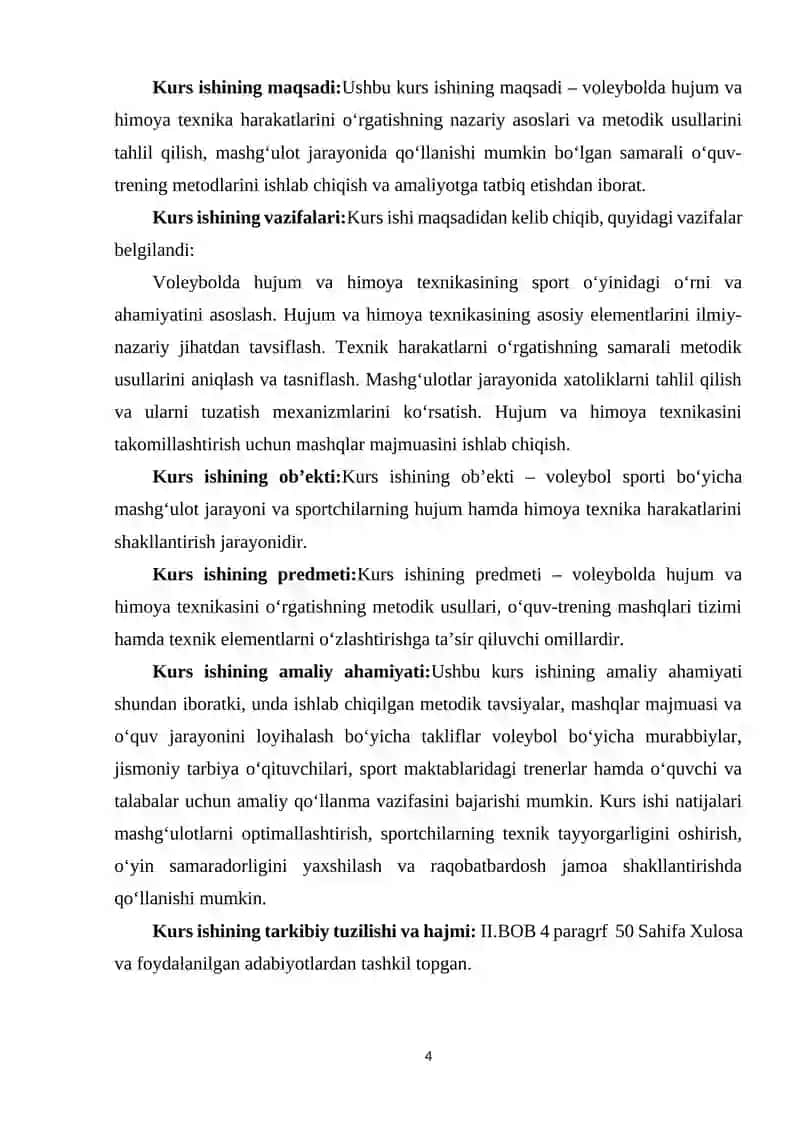 VOLEYBOLDA HUJUM VA HIMOYA TEXNIKA HARAKATLARINI O‘RGATISHNING METODIK USULLARI 4