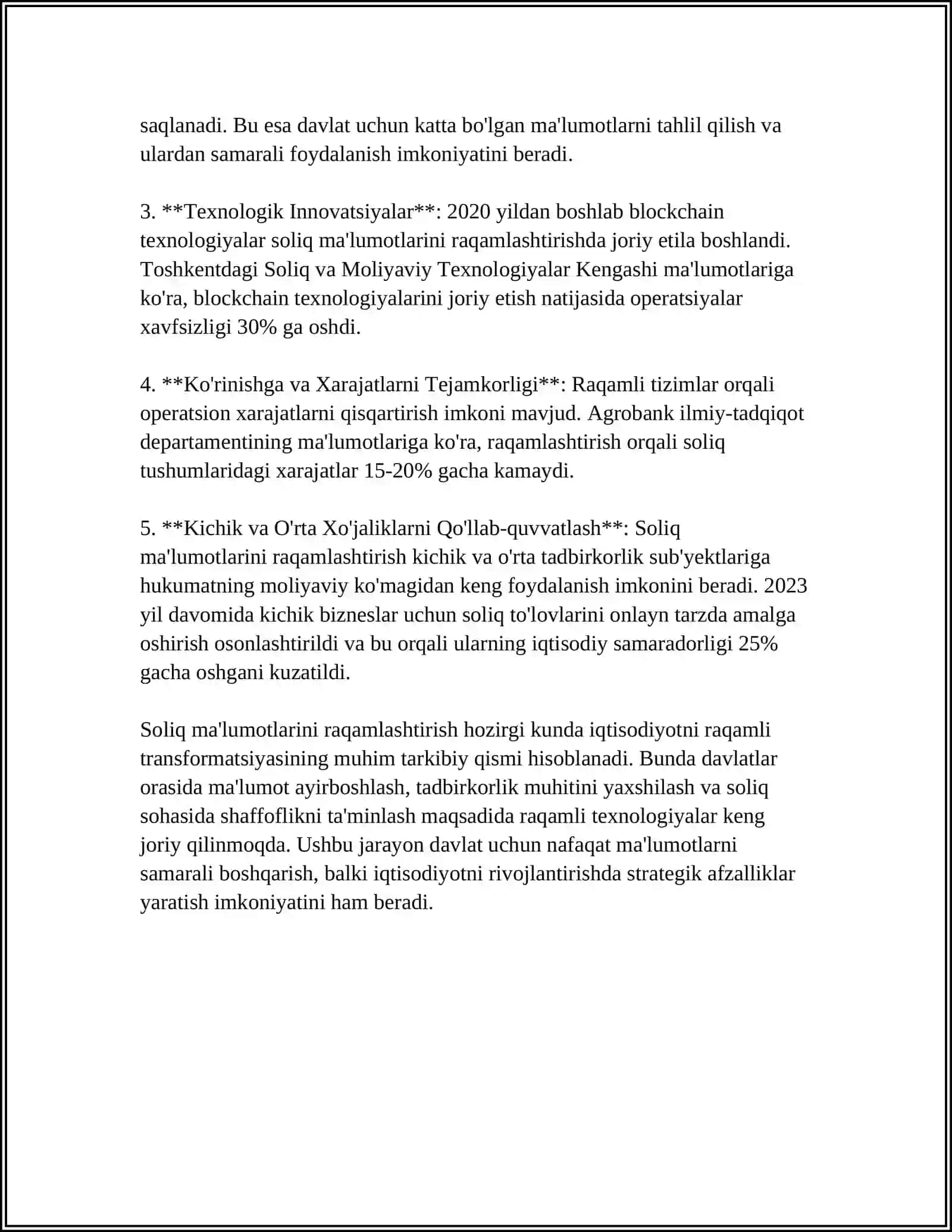 OʻZBEKISTON DA SOLIQ TIZIMINI RAQAMLI OʻZGARTISH 4