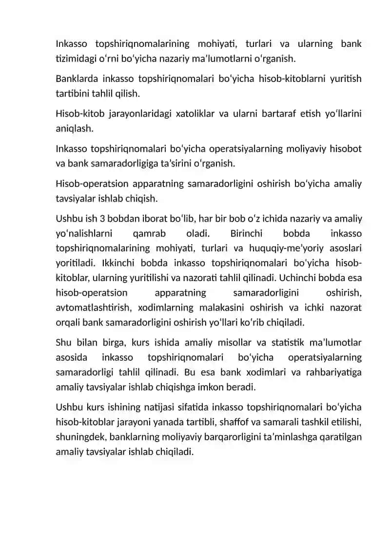 Banklarda inkasso topshiriqnomalari bo‘yicha hisob-kitoblar hisobi 4