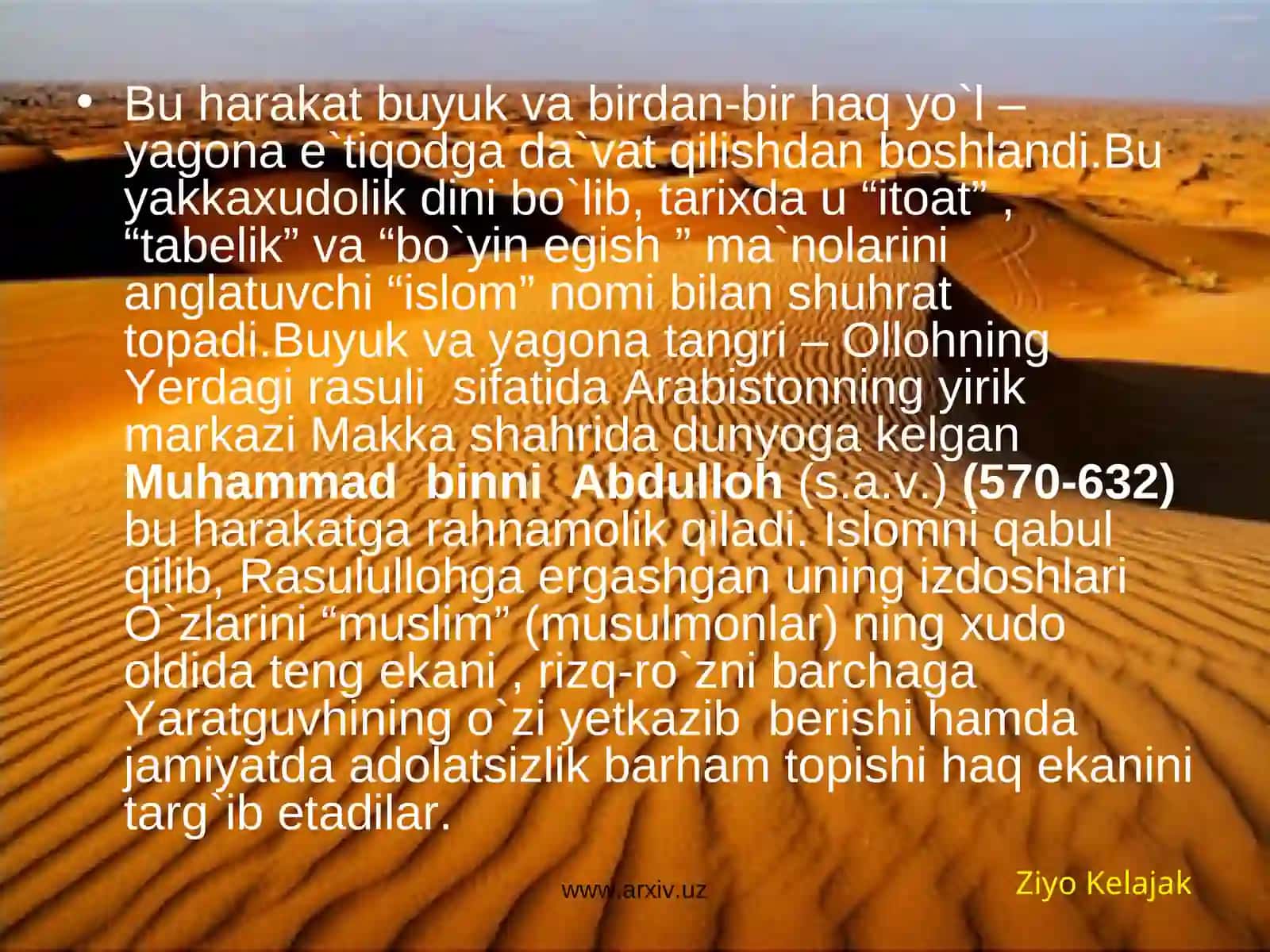 Arab xalifaligining tashkil topishi va uningharbiy yurishlari 4
