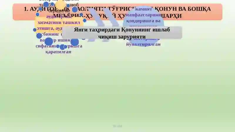 ЎЗБЕКИСТОН РЕСПУБЛИКАСИДА АУДИТОРЛИК ФАОЛИЯТИНИНГ ҲУҚУҚИЙ АСОСЛАРИ 4
