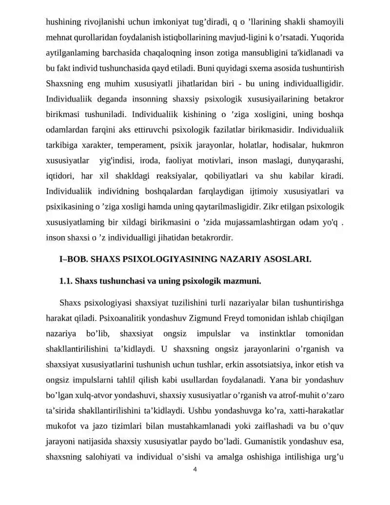 Shaxs psixologiyasi va shaxsiyatning tarkibiy tuzilishi 4