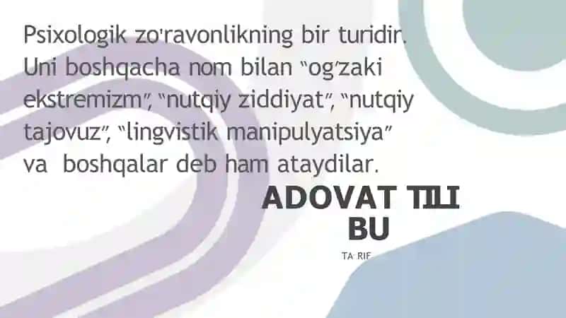 IJTIMOIY TARMOQLARDA ADOVAT TILI PARVINA OMOM 4