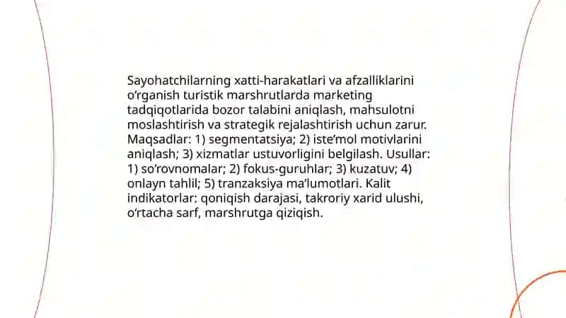 Turistik marshurtlarda marketing tadqiqotlari 4