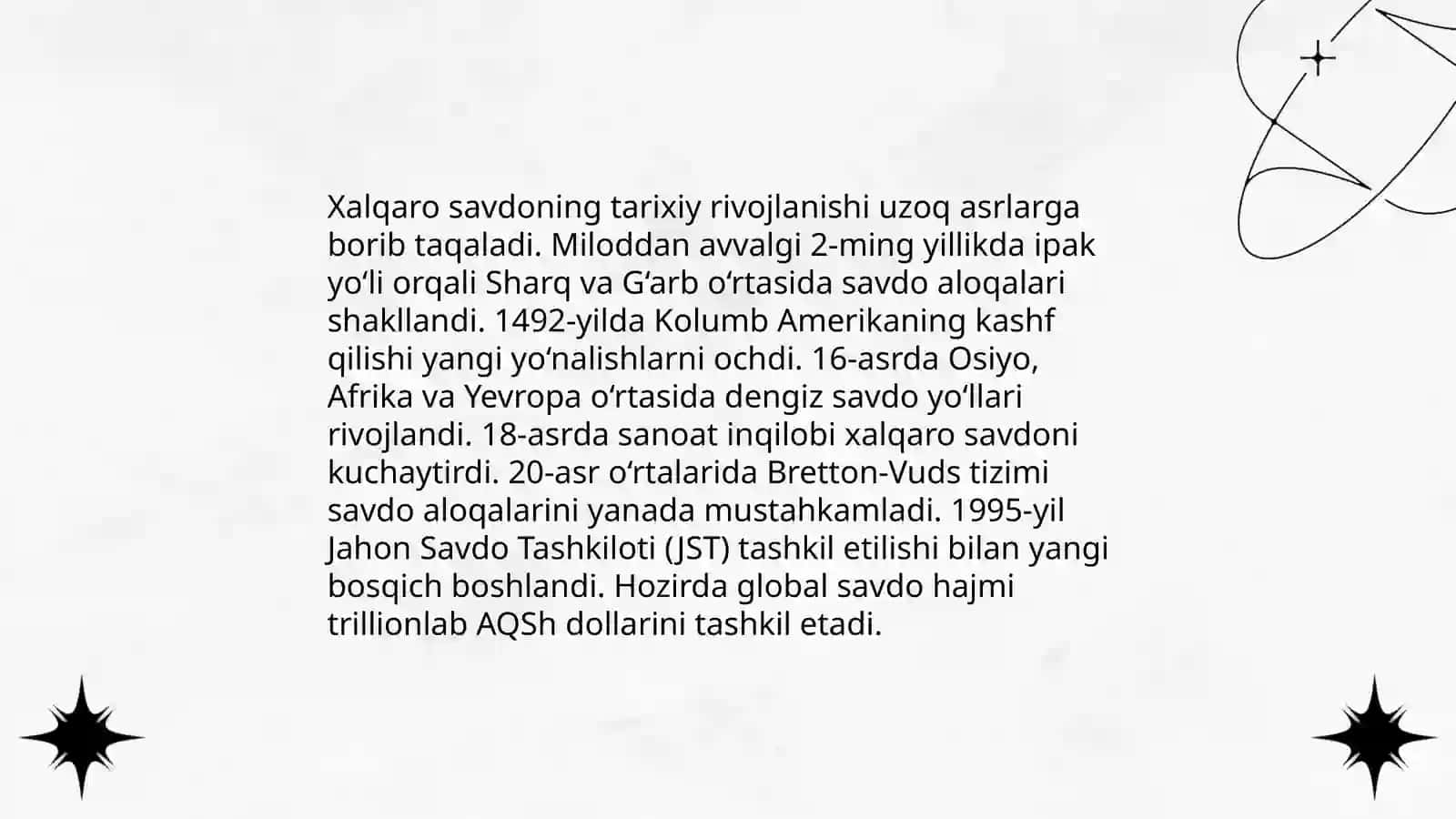 Xalqaro Savdoning Zaruriyati va Uning Asosiy Korinishlari 4