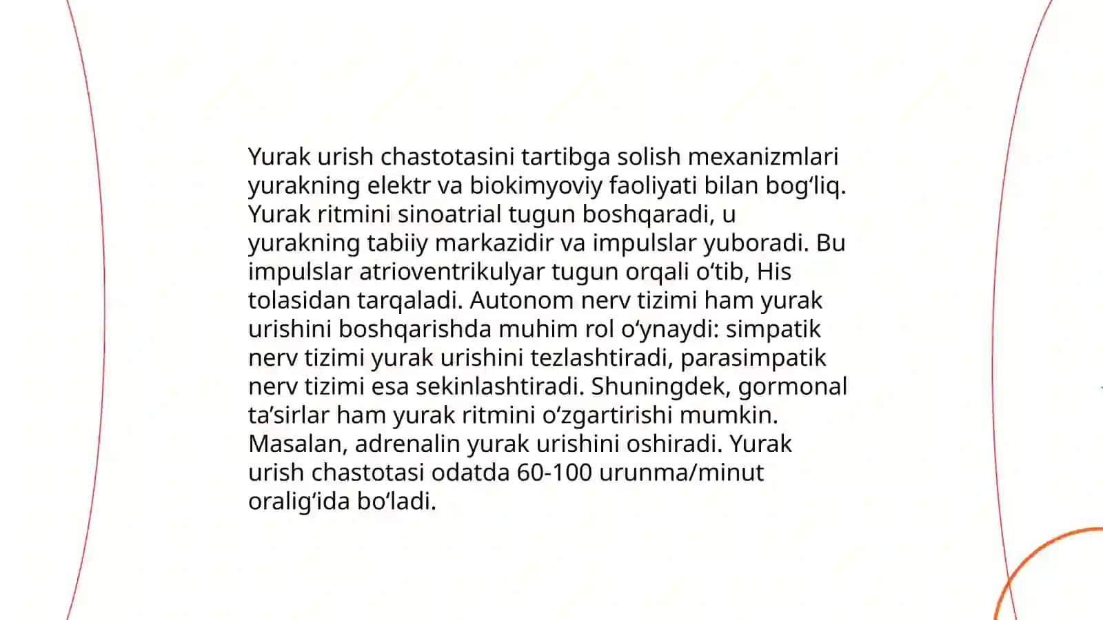 Yurak faoliyatining boshqarilish mexanizmlari 4