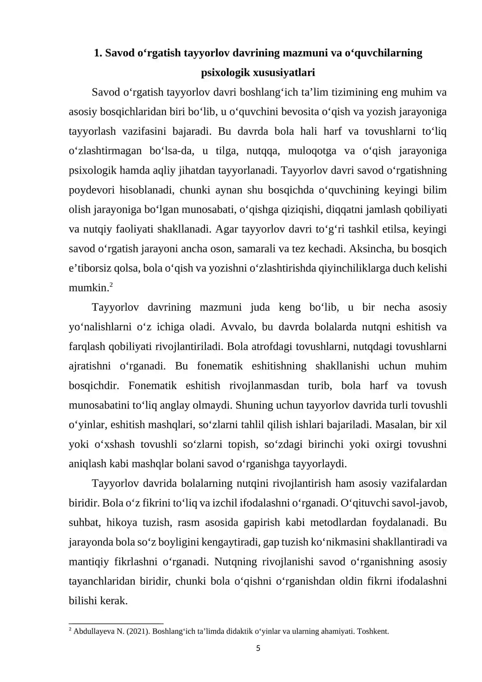 Savod o‘rgatish tayyorlov davrida o‘yinlardan foydalanish 4