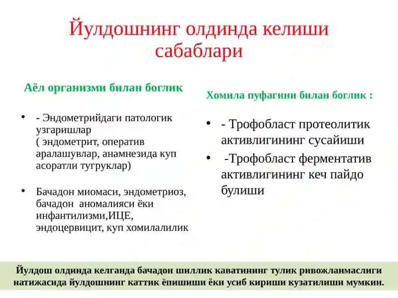 Хомиладорликнинг 22-хафтасидан сунгги конкетиш ва уни олиб бориш 4