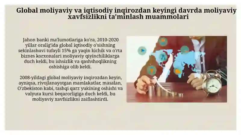 Jahon moliyaviy iqtisodiy inqirozidan keyingi davrda moliyaviy xavfsizlikni ta'minlash masalalari 4
