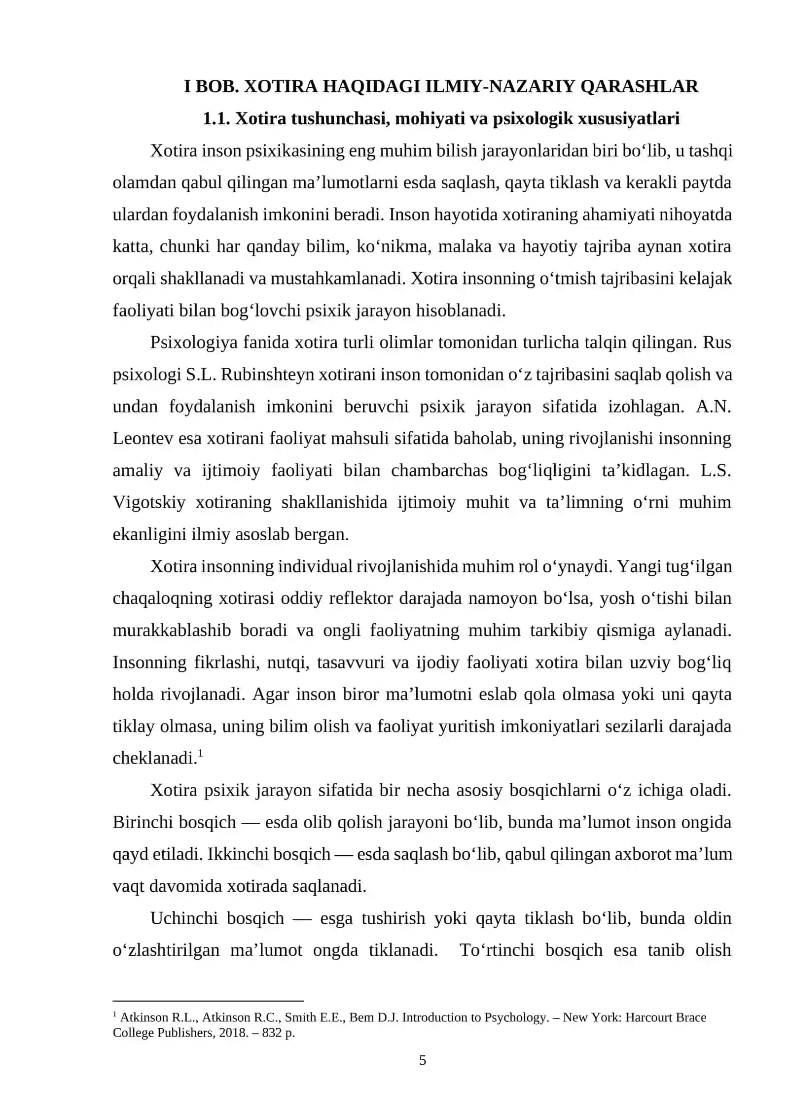 XOTIRA TURLARI VA ULARNING RIVOJLANISH QONUNIYATLARI 4