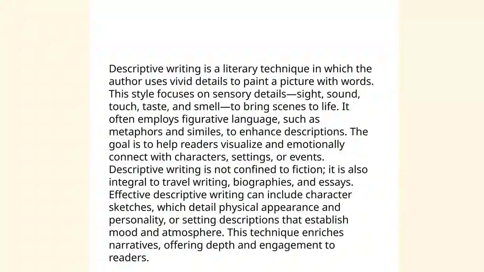 Writing style and format 4