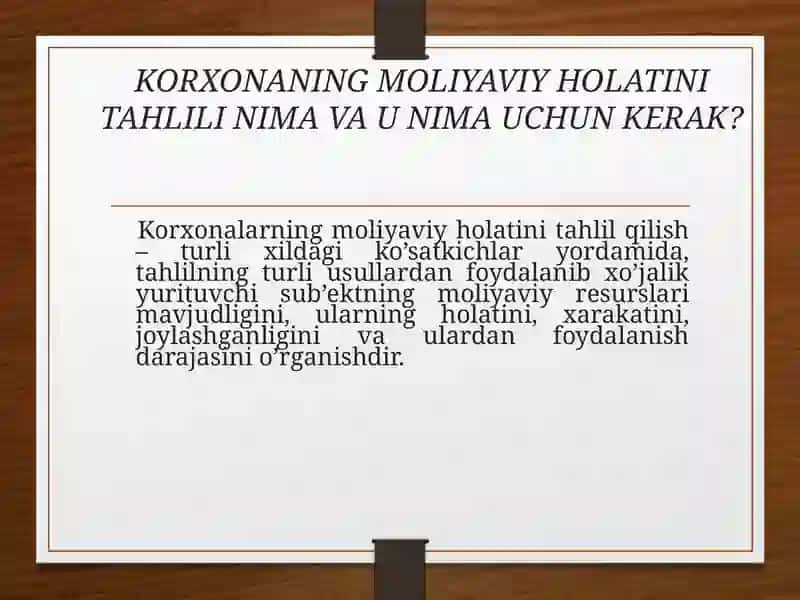 Buxgalteriya balans tahlil qilish va balans likvidligi tahlil 4