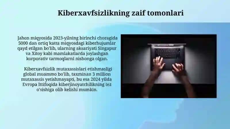 Kiberjinoyatchilik va uni keng tarqalishining sabablari 4