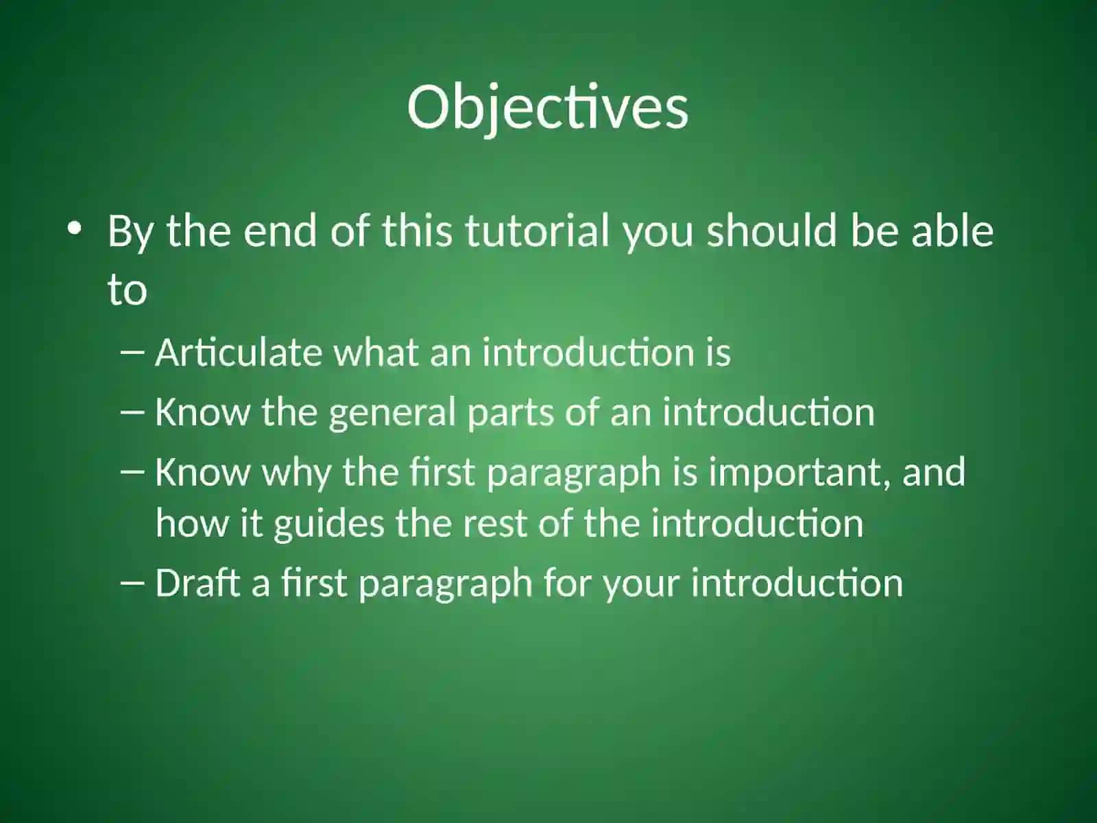 How to Write an Introduction 4