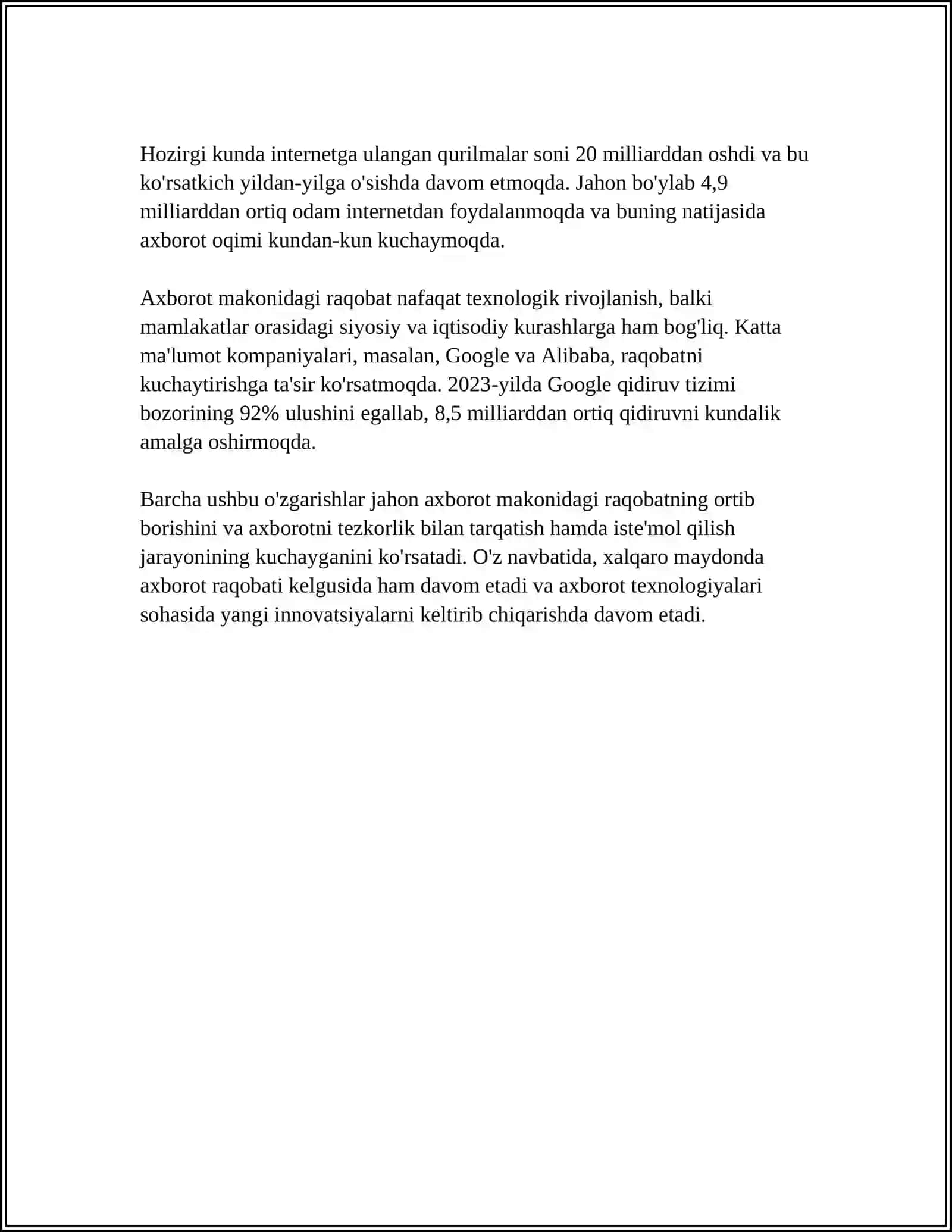 JAHON MEDIA VA AHBOROT MAKONIDA RAQOBAT 4