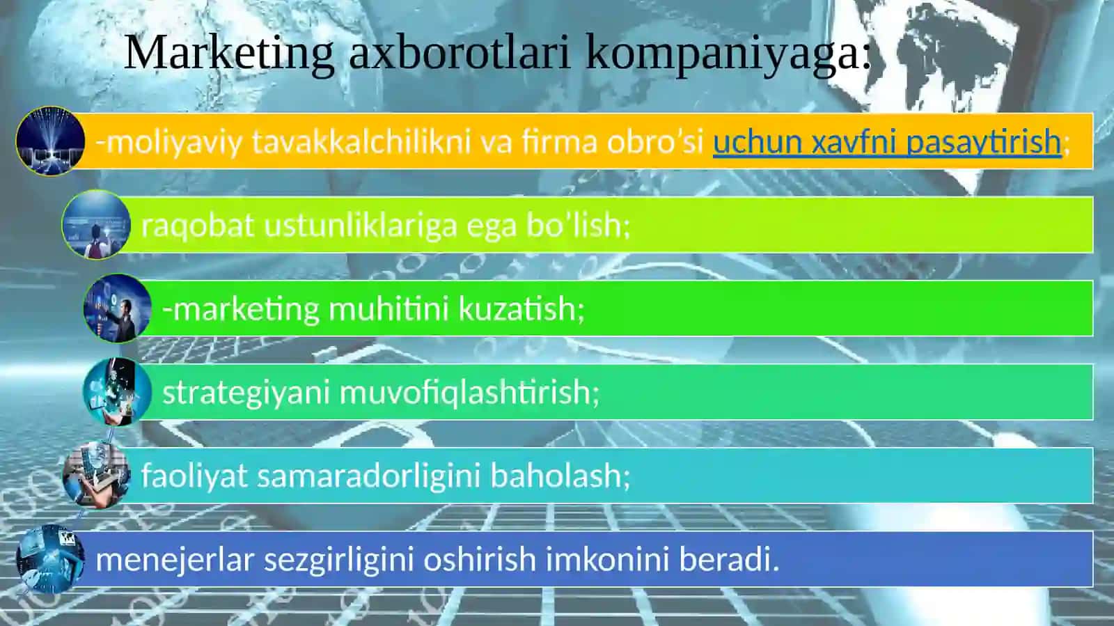 Marketing axborot boshqaruv tizimlari 4