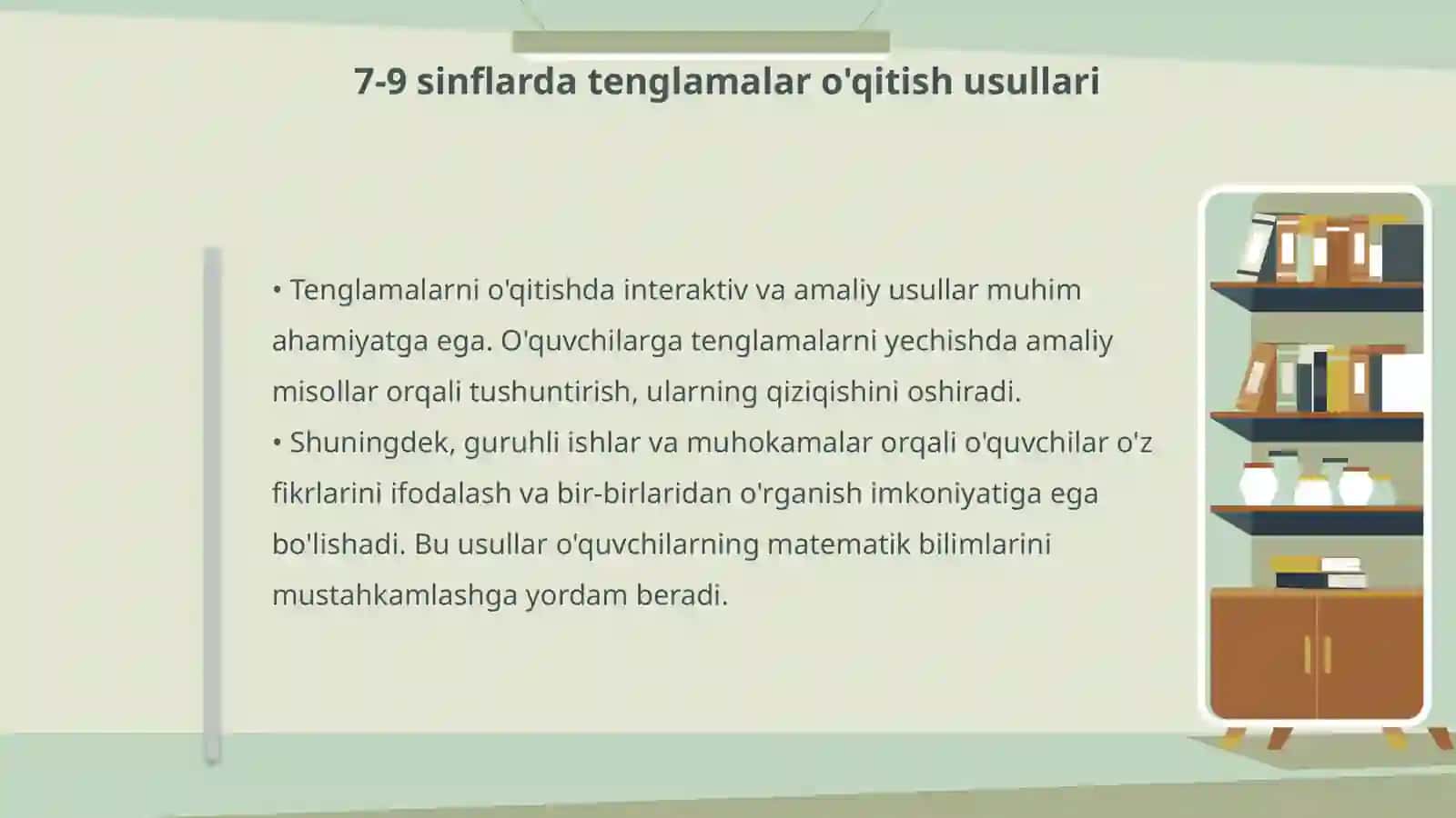 Matematika oʻqitish metodikasi 4