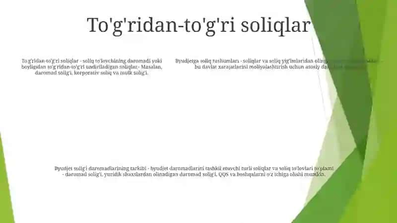 Byudjetning Soliqli Daromadlari Tarkibi 4