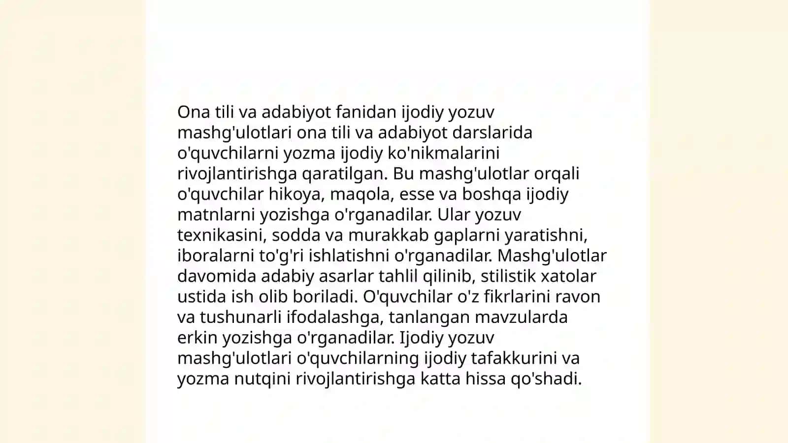 Ona Tilidan Sinfdan Tashqari Ishlar 4