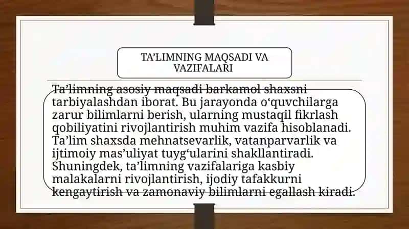 TA’LIM TUSHUNCHASI 4