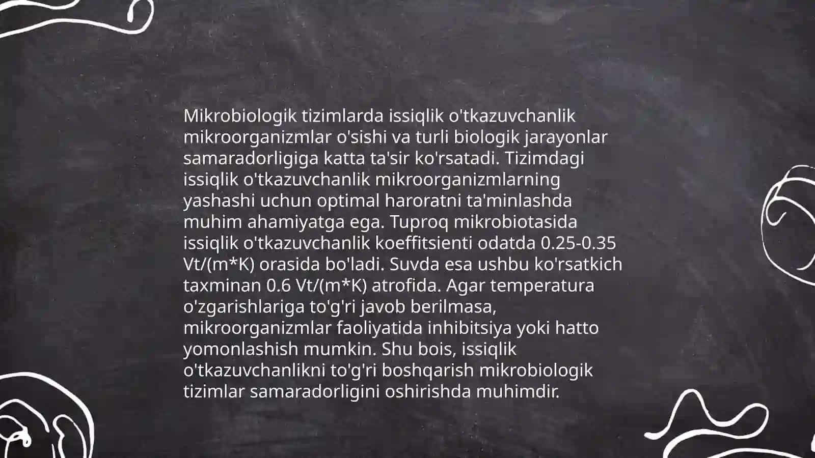 Mikrobiologik apparaturada koʻchishning umumiy qonuniyatlari va ularni tahlil qilish 4