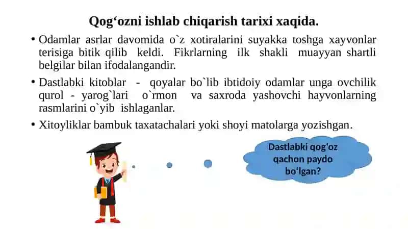 “QOG‘OZVAKARTONDAN AMALIY ISHLARNI TASHKIL ETISH METODIKASI” 4