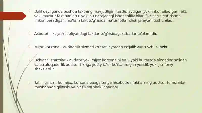Auditdadalillar 4