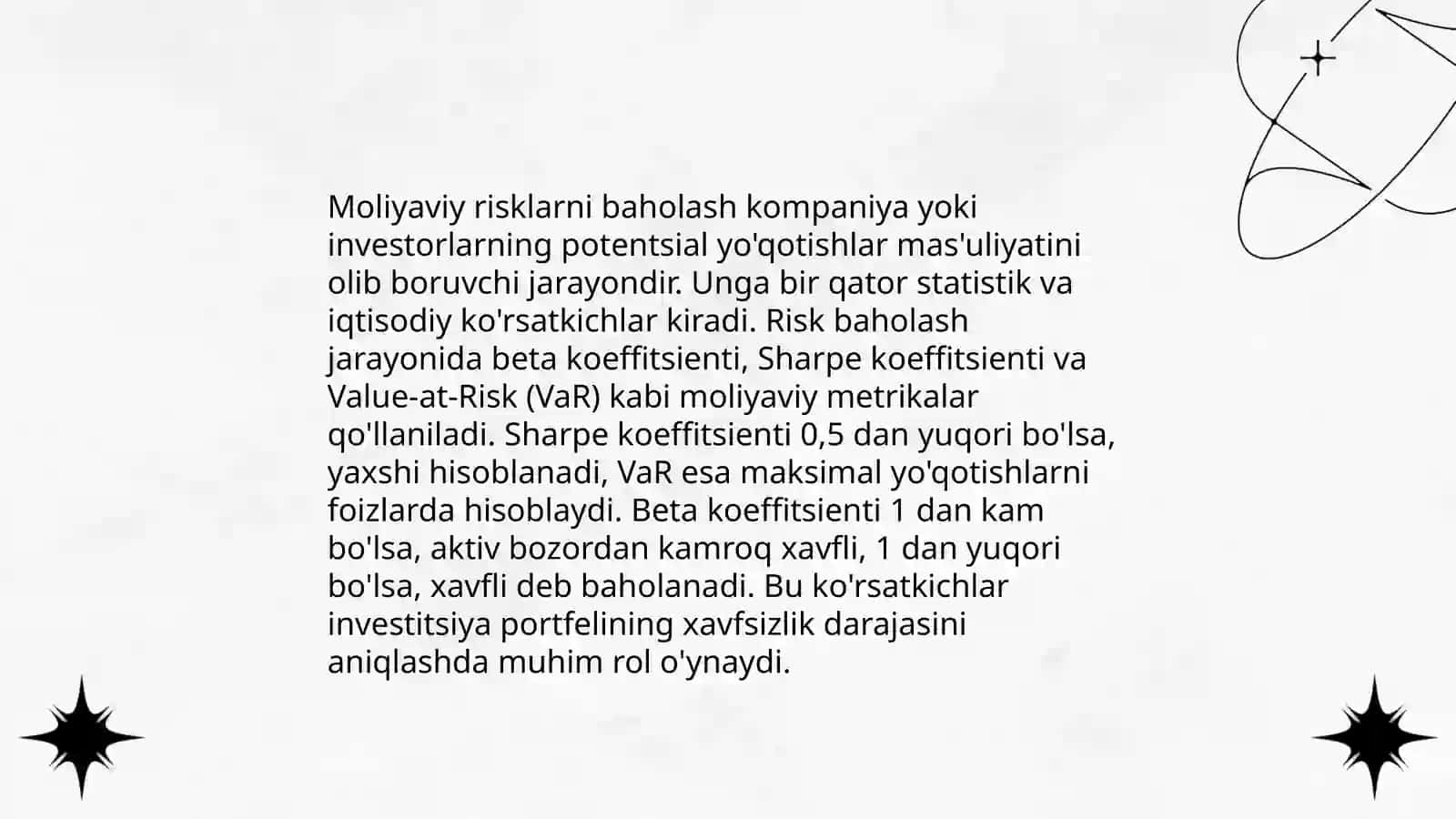 Risklarni prognozlash 4