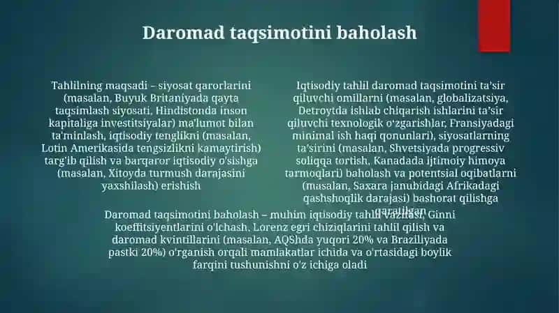 Iqtisodiy taxlilning maqsadi va vazifalari 4